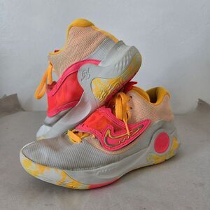 Nike Air Zoom KD Trey 5 X Basketball Shoe White Laser Orange Hot Punch Men's 7